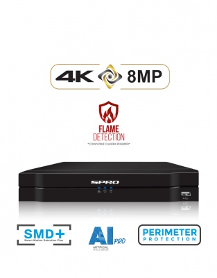 SPRO 8MP IP NVR with AI PRO Technology (DHIPNVR04-A6)